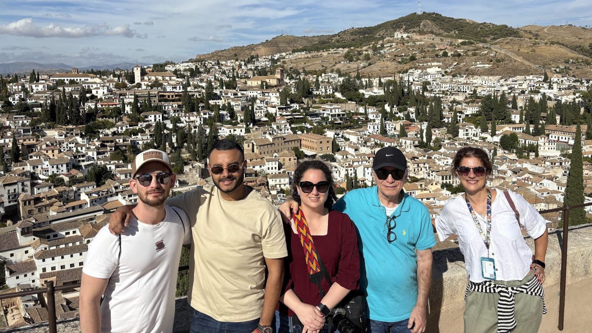 Grupo en miradores del Albaicín